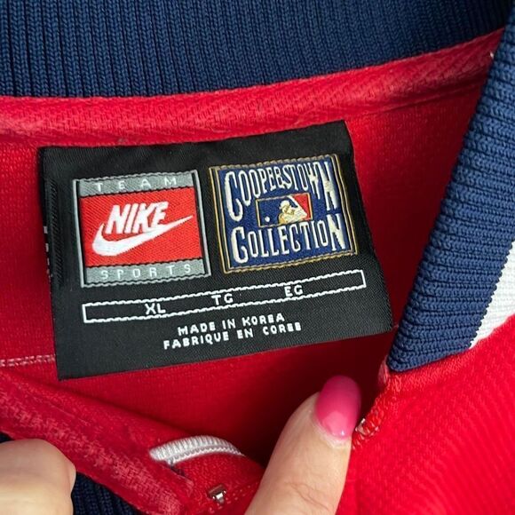 Nike Cooperstown Collection CarltonFisk 1/4 zip Jersey. Size XL Redox - Picture 5 of 11